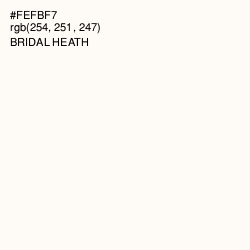 #FEFBF7 - Bridal Heath Color Image